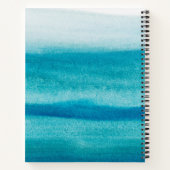 Blue Ocean Summer Vibes - Gepersonaliseerd Notitieboek (Achterkant)