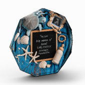 Blue Ocean-thema zwangerschapsaankondiging Fotoblokken (Links)