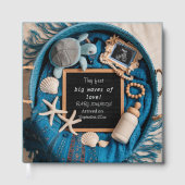 Blue Ocean-Theme Baby fotoboek aandenken Gastenboek (Voorkant)
