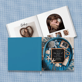 Blue Ocean-Theme Baby fotoboek aandenken Gastenboek