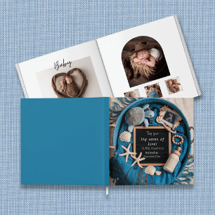 Blue Ocean-Theme Baby fotoboek aandenken Gastenboek