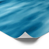 Blue Ocean Underwater Scene with Sunlight Rays Poster (Hoek)