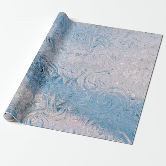 Blue Ocean Water Summer Cadeaupapier (Uitgerold)
