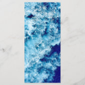 Blue Ocean Water Wedding Menu (Achterkant)