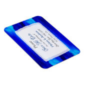 Blue Ocean Water Wedding Save the Date Magnet Magneet (Rechterzijde)