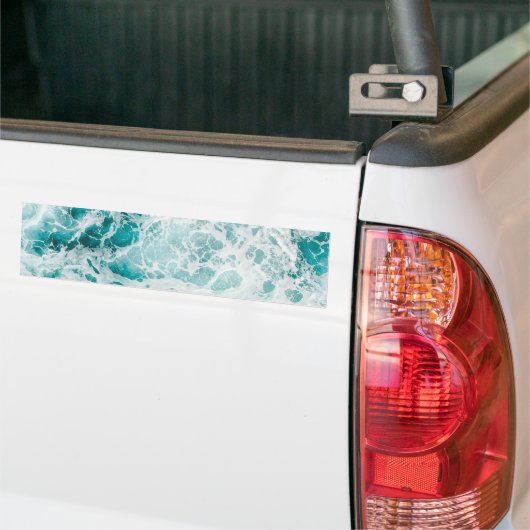 Blue Ocean Wave Bumpersticker (Op Truck)