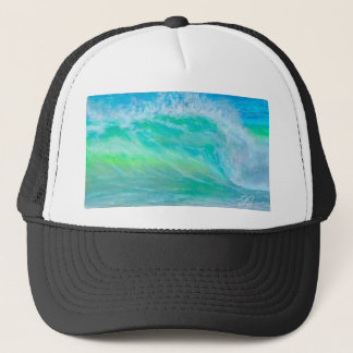 Blue Ocean Wave Surf Trucker Hoed Trucker Pet