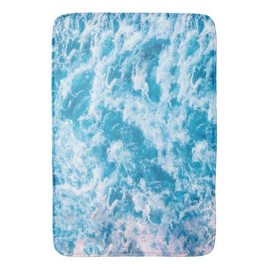 Blue Ocean Wave textuur Badmat (Voorkant Verticaal)