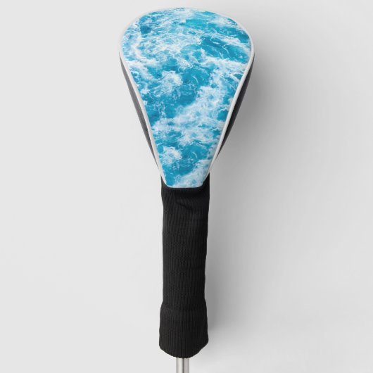 Blue Ocean Wave textuur Golfheadcover (Voorkant)