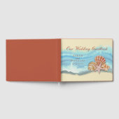 Blue Ocean Wave Wedding Guestbook Gastenboek (Volledig)