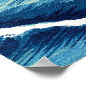 Blue Ocean Waves Art Poster (Hoek)