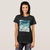 Blue Ocean Waves Classic T-Shirt (Voorkant volledig)