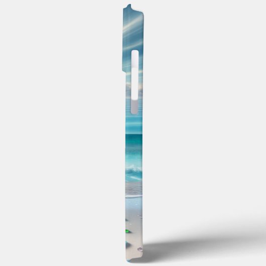  Blue Ocean Waves en Zee Glass Case-Mate iPhone Case (Achterkant / Links)