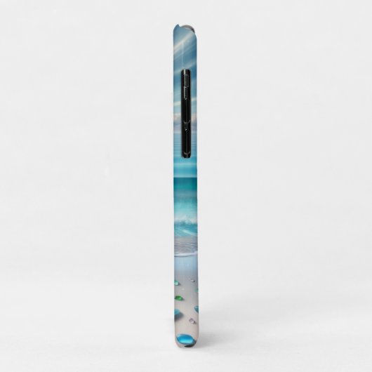  Blue Ocean Waves en Zee Glass Case-Mate iPhone Case (Achterkant/links)