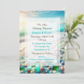 Blue Ocean Waves en Zee Glass Kaart (Staand voorkant)