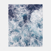 Blue Ocean Waves Fleece, Throw & Sherpa Blankets Fleece Deken (Voorkant)