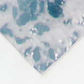 Blue Ocean Waves Fleece, Throw & Sherpa Blankets Fleece Deken (Hoek)