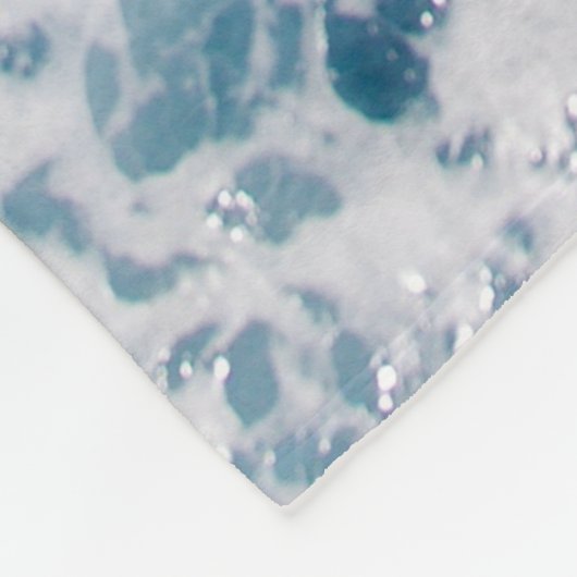 Blue Ocean Waves Fleece, Throw & Sherpa Blankets Fleece Deken (Hoek)