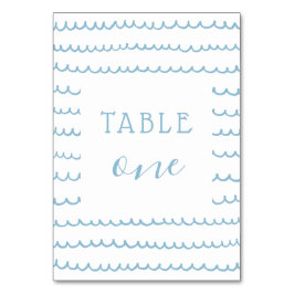 Blue Ocean Waves Nautical Baby Boy of Kind Verjaar Kaart
