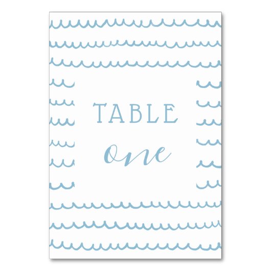 Blue Ocean Waves Nautical Baby Boy of Kind Verjaar Kaart (Achterkant)