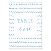 Blue Ocean Waves Nautical Baby Boy of Kind Verjaar Kaart (Voorkant)