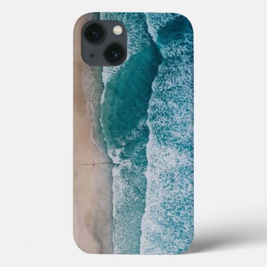 Blue Ocean Waves Sandy Beach Case-Mate iPhone Case (Achterkant)