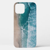 Blue Ocean Waves Sandy Beach Case-Mate iPhone Case (Achterkant)