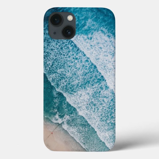 Blue Ocean Waves Sandy Beach Case-Mate iPhone Case (Achterkant)