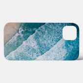 Blue Ocean Waves Sandy Beach Case-Mate iPhone Case (Achterkant (horizontaal))