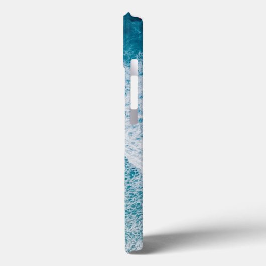 Blue Ocean Waves Sandy Beach Case-Mate iPhone Case (Achterkant / Links)