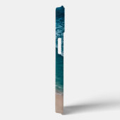 Blue Ocean Waves Sandy Beach Case-Mate iPhone Case (Achterkant / Rechts)