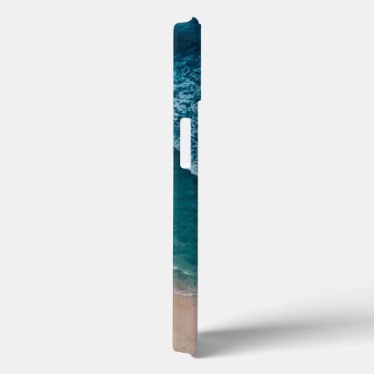 Blue Ocean Waves Sandy Beach Case-Mate iPhone Case (Achterkant / Rechts)