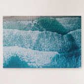 Blue Ocean Waves Sandy Beach Legpuzzel (Horizontaal)
