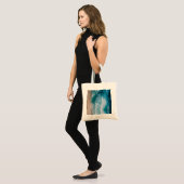 Blue Ocean Waves Sandy Beach Tote Bag (Voorkant (model))