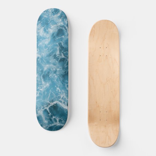 Blue Ocean Waves skateboard (Voorkant)