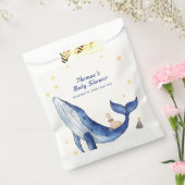 Blue Ocean Whimsical Duck Stars Walvis Baby shower Bedankzakje (Gezegeld)