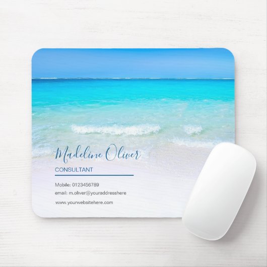 Blue Ocean Zee Sky Business Contact Muismat (Met muis)