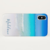 Blue Ocean Zee Sky Vakantie Reizen Case-Mate iPhone Case (Achterkant (horizontaal))
