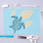 Blue Ocean Zee Turtle Digital Design Tissuepapier (Craft)