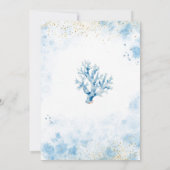 Blue Ocean Zee You Soon Zomer Baby shower Kaart (Achterkant)