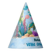 Blue Oceanic Celebration "Wild One" Party Pet Feesthoedjes (Links)