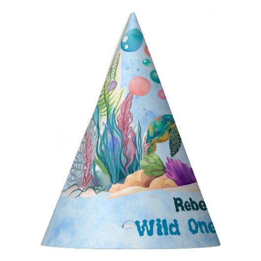 Blue Oceanic Celebration "Wild One" Party Pet Feesthoedjes (Links)