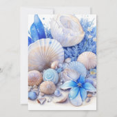 Blue Oceanic Dreams Jongen Verjaardag Kaart (Achterkant)