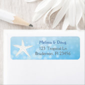 Blue Oceanic Starfish Retouradreslabels Etiket (Insitu)