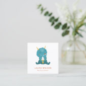 BLUE OCHRE CUTE SANDI LITTLE MOSTER ICECREAM NANNY VIERKANTE VISITEKAARTJE (Staand voorkant)