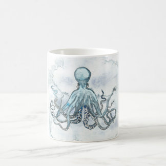 Blue Octopus 11 Oz Ceramic Coffee Tea Beach Koffiemok