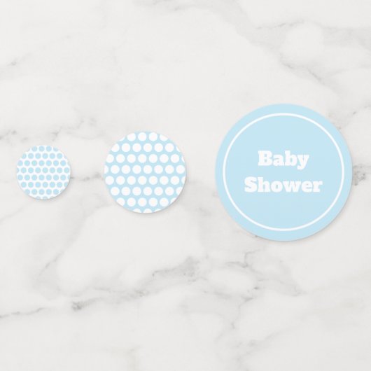 Blue Octopus-Baby shower | Tafel Confetti (Achterkanten)