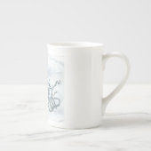 Blue Octopus Bone China Mok Tea Koffee Ocean Beach (Rechts)