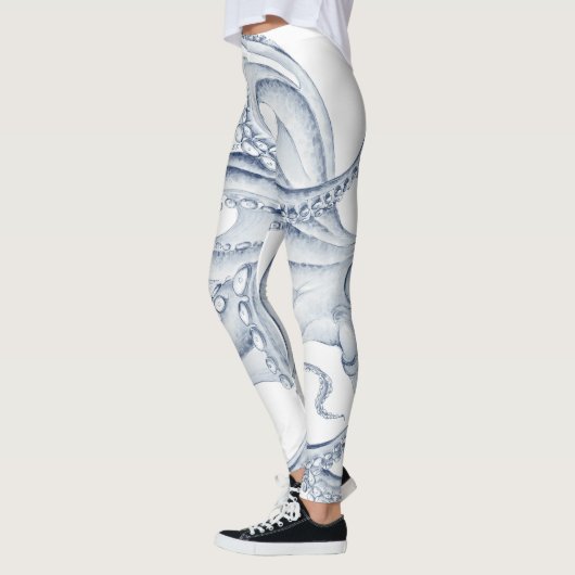 Blue Octopus Cephalopod Kraken Ink Leggings (Links)
