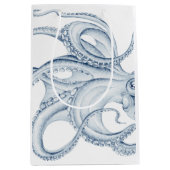 Blue Octopus Cephalopod Kraken Ink Medium Cadeauzakje (Voorkant)